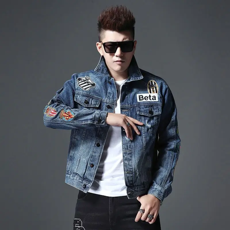 Men'S Fashion Light Jacket - Autumn and winter new denim jacket