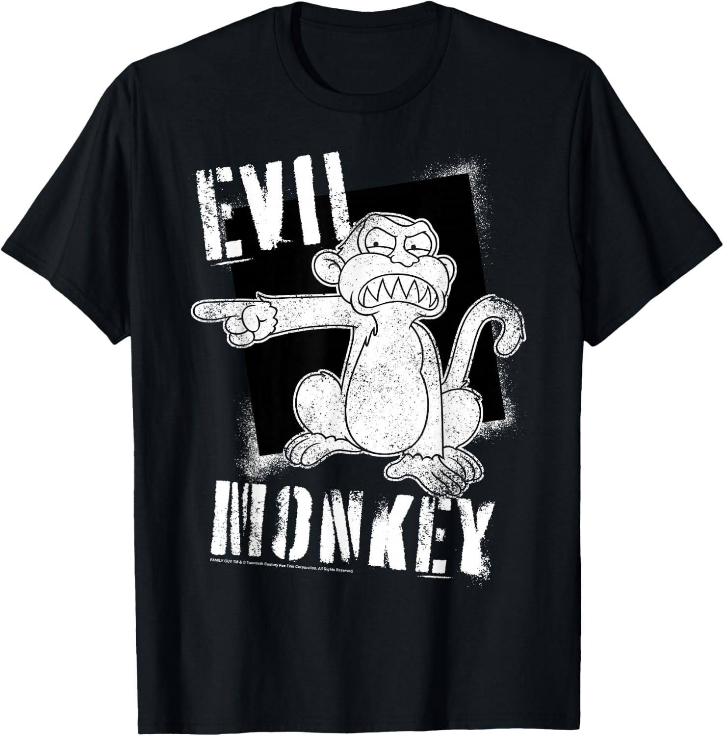 Men'S Fashion For Big Guys - Family Guy Evil Monkey Angry Distressed