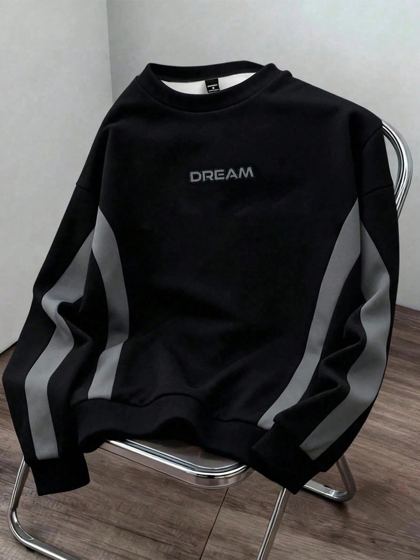 Mens Fashion Streetwear - Fall/Winter Men's Round-neck Sweatshirt with Letter
