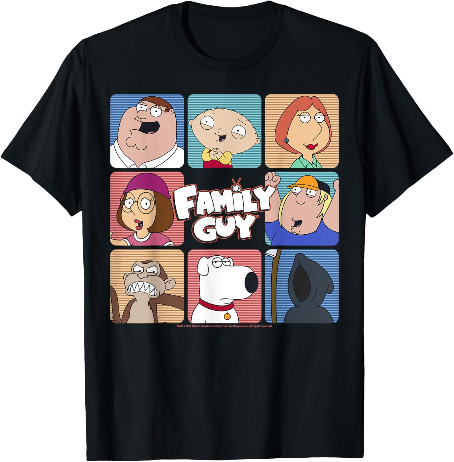 Men'S Fashion For Big Guys - Family Guy Iconic Griffin Family Group