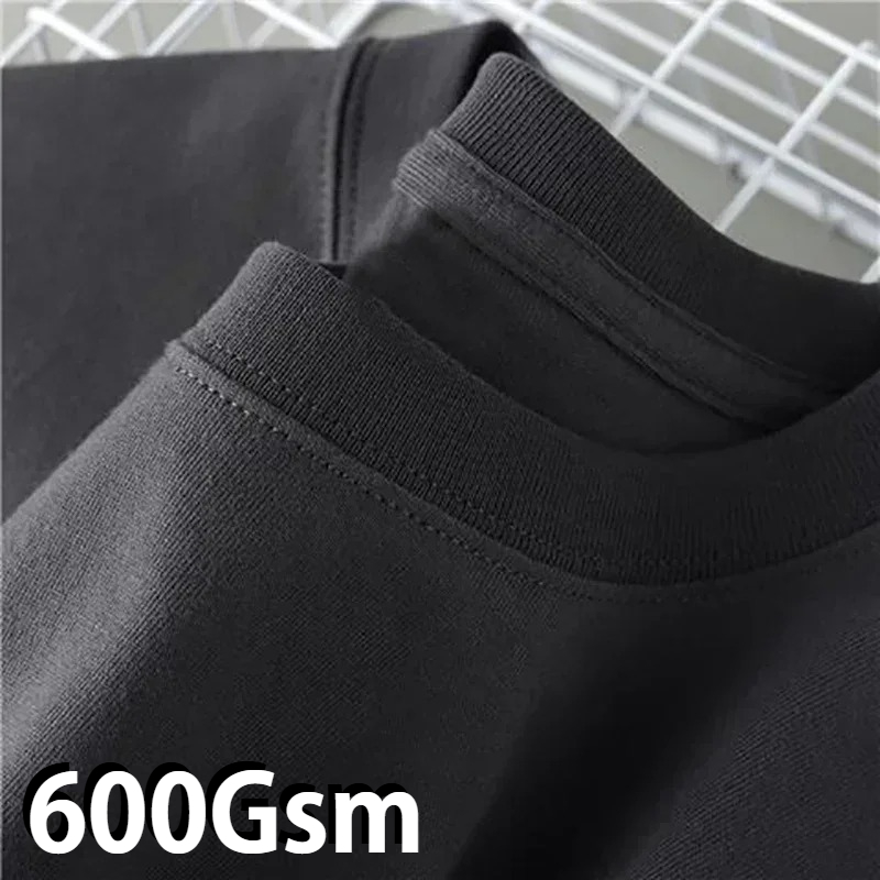 Men'S Fashion Over 50 - 600g Heavy-duty Cotton Short Sleeved T-shirt