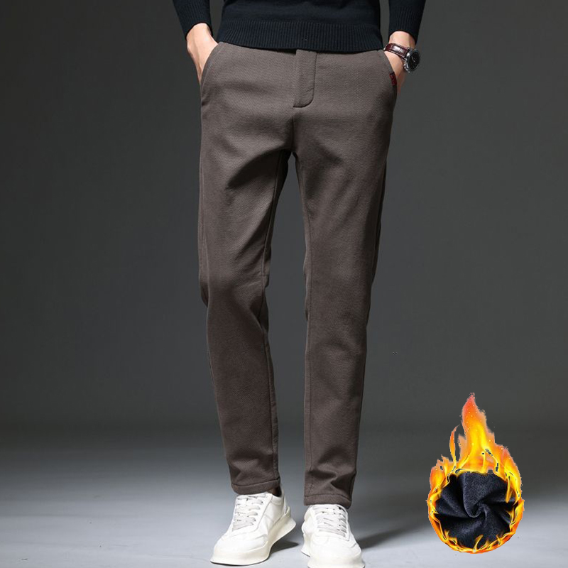 2026 Warm Fleece Pants Winter  - đánh giá và giá Men'S Fashion Jeans And Boots