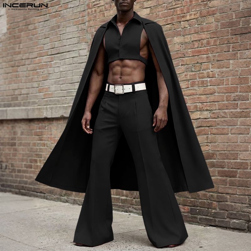 INCERUN Men Sets Solid Color L - đánh giá và giá Mens Fashion Streetwear