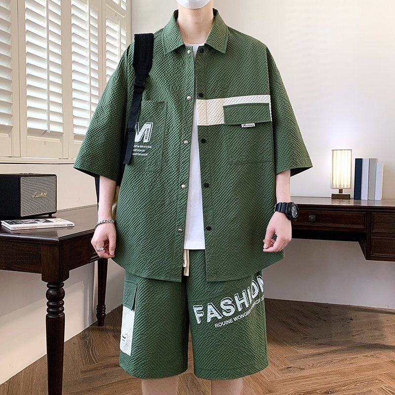 Fashion Men's Sets Top Shirts  - đánh giá và giá Mens Fashion Streetwear