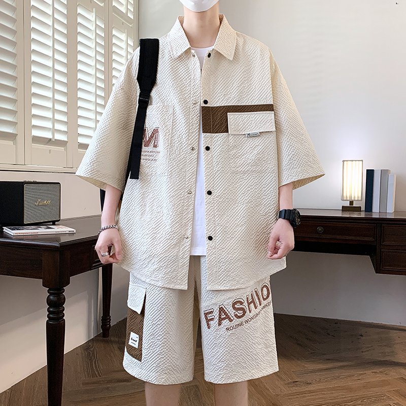Fashion Men's Sets Top Shirts  - đánh giá và giá Mens Fashion Streetwear