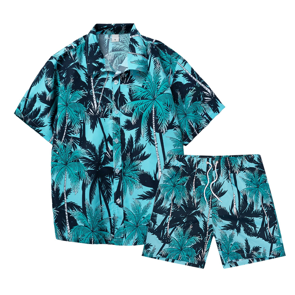 Hawaiian Coconut Tree 3D Print - đánh giá và giá Mens Fashion Streetwear