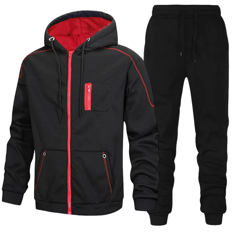 Fashion Men's Tracksuit Casual - đánh giá và giá Men'S Fashion Zipper Hoodie