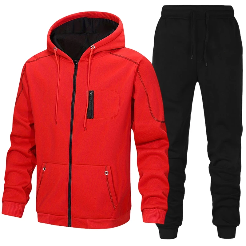 Fashion Men's Tracksuit Casual - đánh giá và giá Men'S Fashion Zipper Hoodie