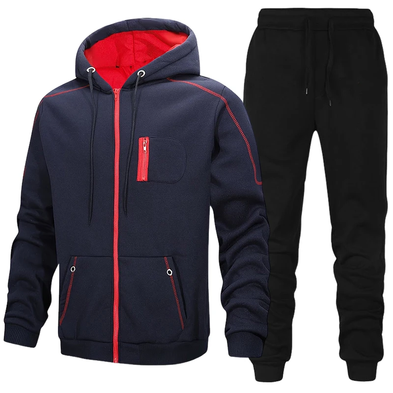 Fashion Men's Tracksuit Casual - đánh giá và giá Men'S Fashion Zipper Hoodie