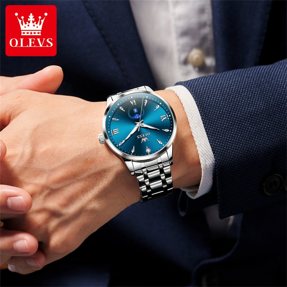 OLEVS Moon Phase men's watches - đánh giá và giá Men'S Fashion Luxury Brands
