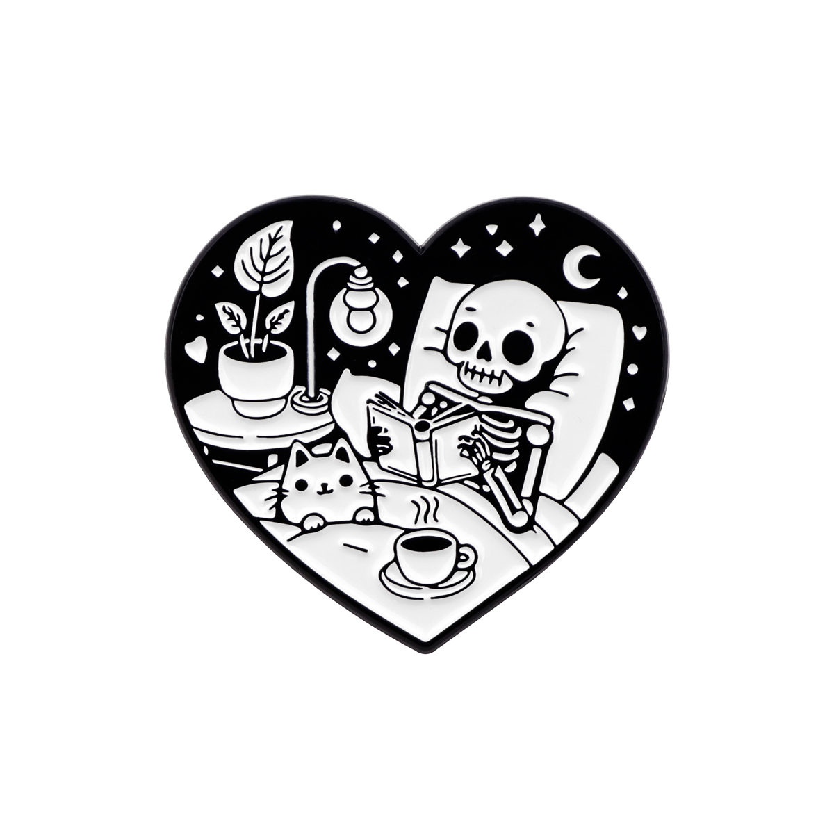 Skeleton Enamel Pins Witch Bro - đánh giá và giá Men Fashion Kids