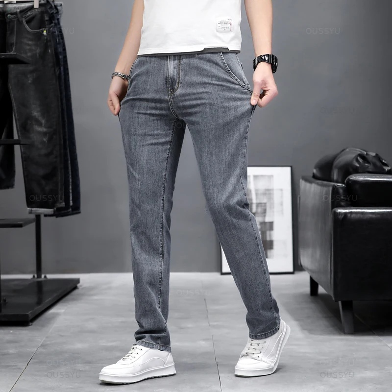 Autumn Stretch Skinny Jeans Me - đánh giá và giá Men'S Fashion Grey Jeans