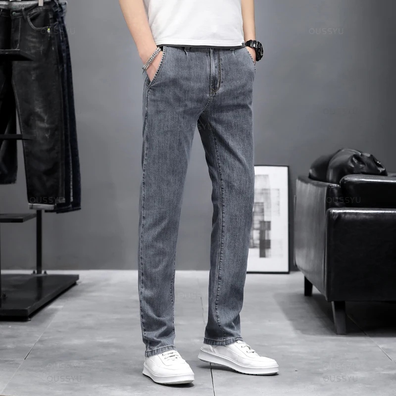 Autumn Stretch Skinny Jeans Me - đánh giá và giá Men'S Fashion Grey Jeans