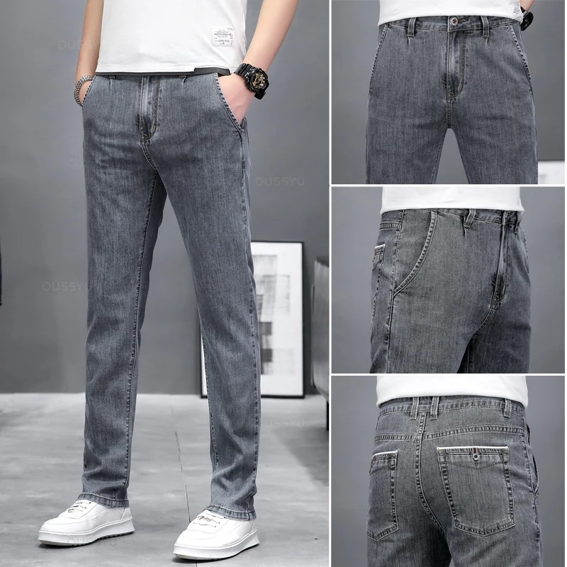 Autumn Stretch Skinny Jeans Me - đánh giá và giá Men'S Fashion Grey Jeans