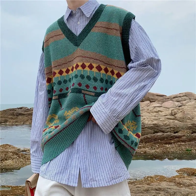 Waistcoat Korean Fashion Knit  - đánh giá và giá Men'S Fashion Reviews