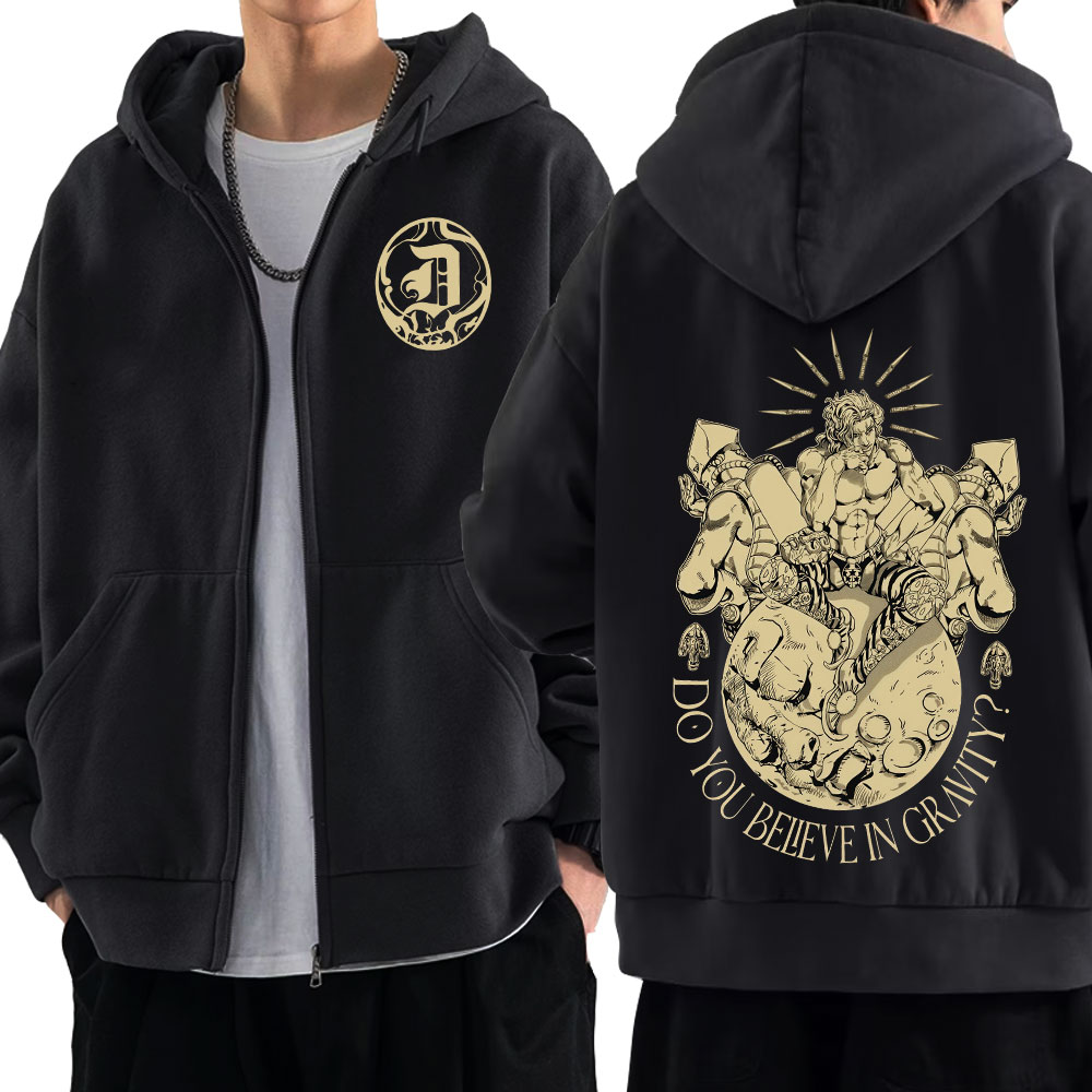 Anime Jojo Bizarre Adventure Z - đánh giá và giá Men'S Fashion Zipper Hoodie
