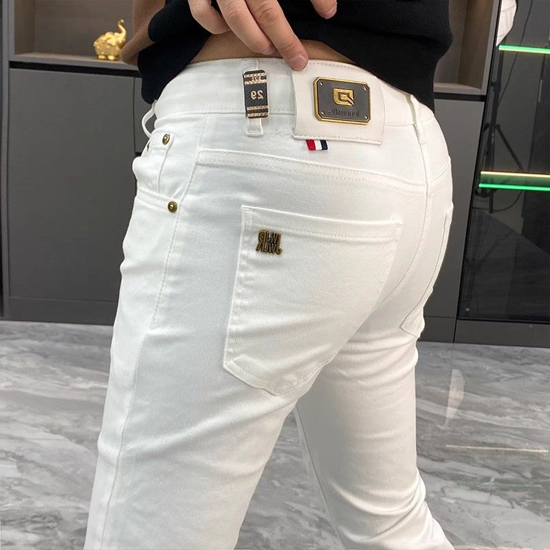 White Jeans Men's European Goo - đánh giá và giá Men'S Fashion Jeans And Boots
