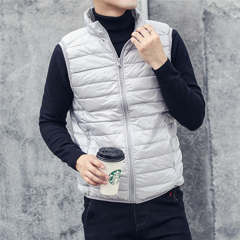 Men's Sleeveless Puffer Jacket - đánh giá và giá Men'S Fashion Light Jacket
