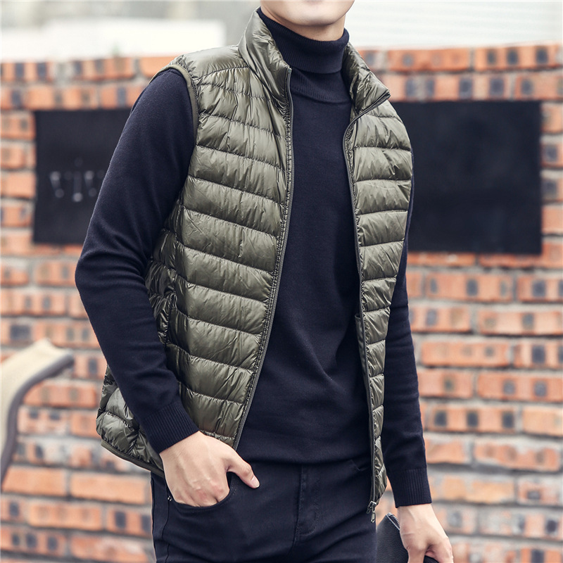 Men's Sleeveless Puffer Jacket - đánh giá và giá Men'S Fashion Light Jacket