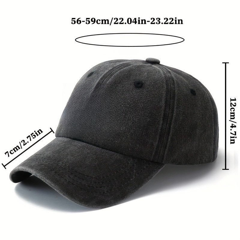 Washable Baseball Cap for Men  - đánh giá và giá Men'S Fashion For Big Guys