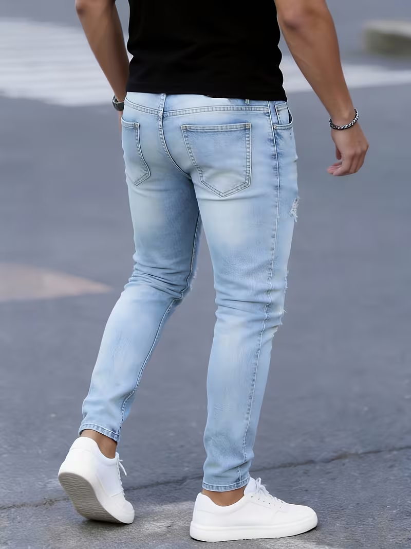 Men'S Slim Fit Stretch Ripped  - đánh giá và giá Men'S Fashion Young Professional