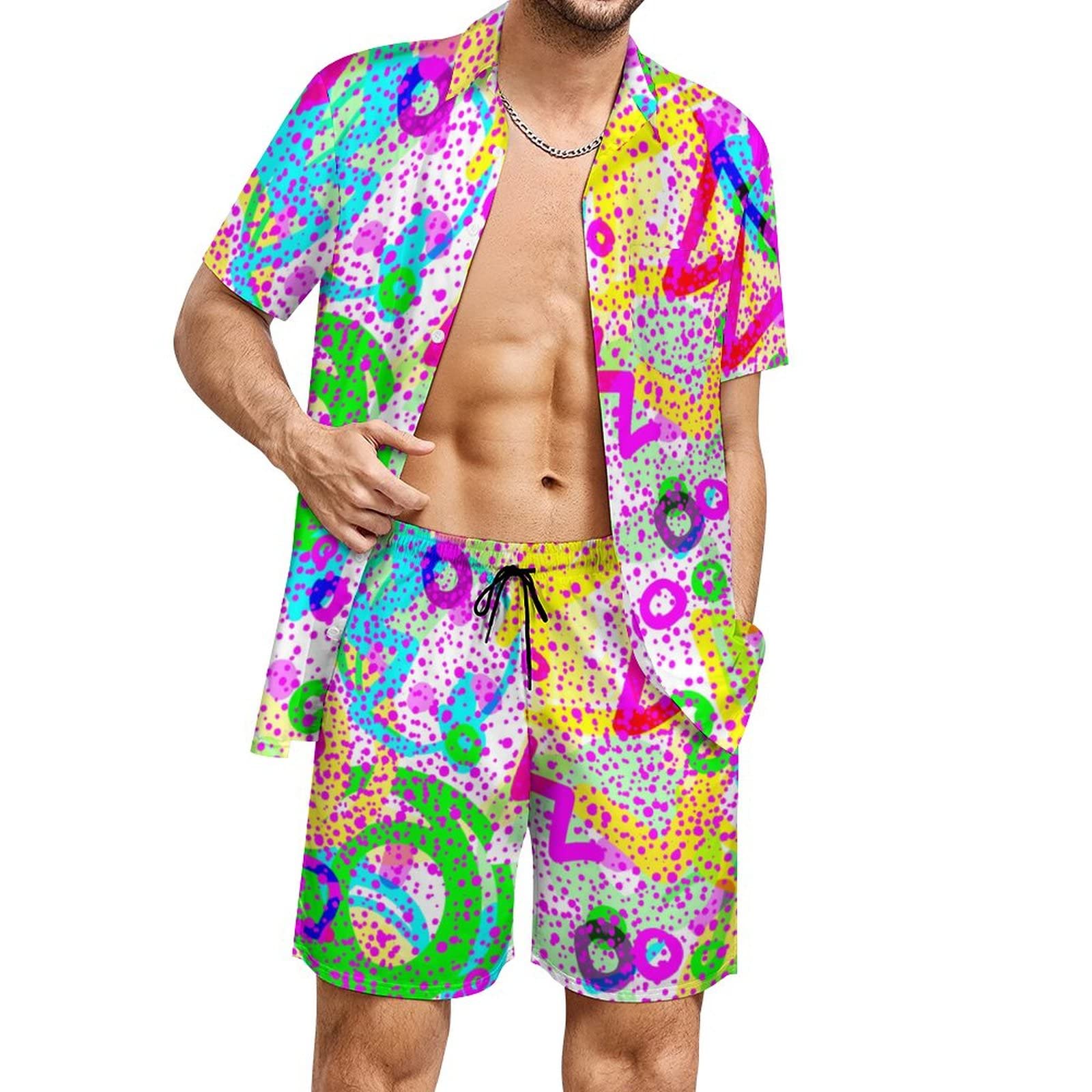 Summer Irregular Geometric 3D  - đánh giá và giá Mens Fashion Streetwear