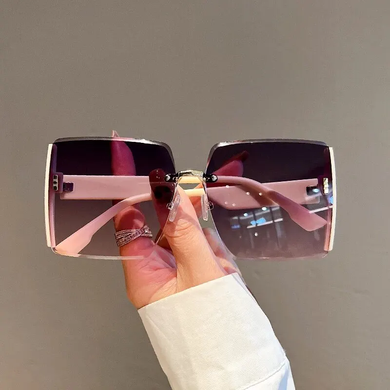 New Square Frameless Retro Sun - đánh giá và giá Men'S Fashion Luxury Brands