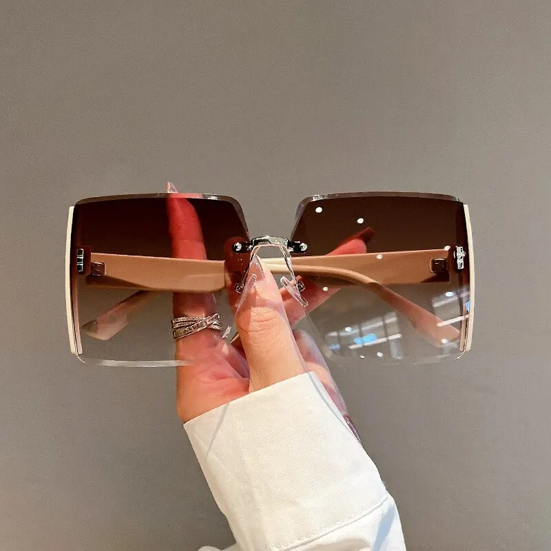 New Square Frameless Retro Sun - đánh giá và giá Men'S Fashion Luxury Brands