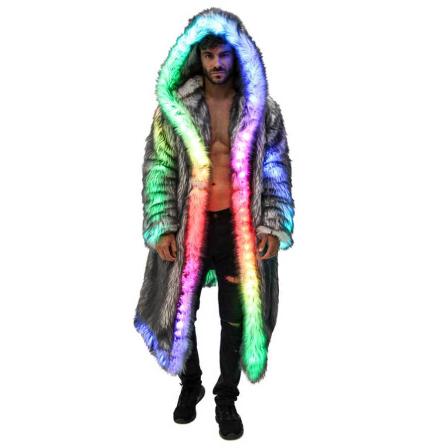 Faux Fur Coat Men Hooded Outer - đánh giá và giá Men'S Fashion Light Jacket