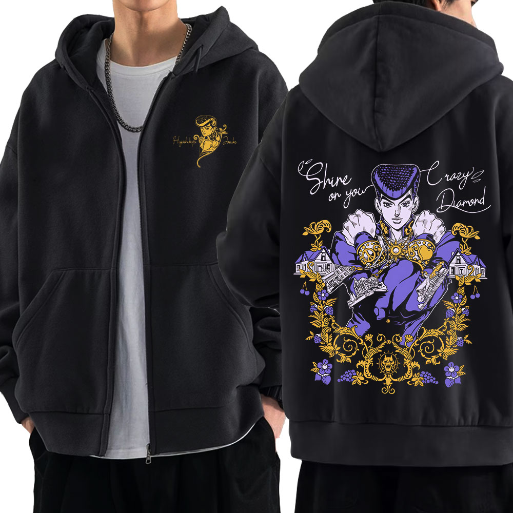 Anime Jojo Bizarre Adventure Z - đánh giá và giá Men'S Fashion Zipper Hoodie