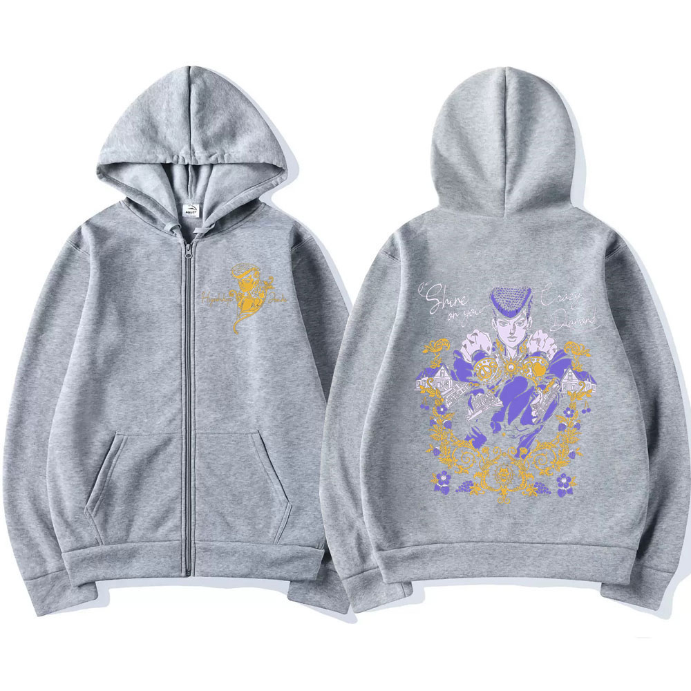 Anime Jojo Bizarre Adventure Z - đánh giá và giá Men'S Fashion Zipper Hoodie