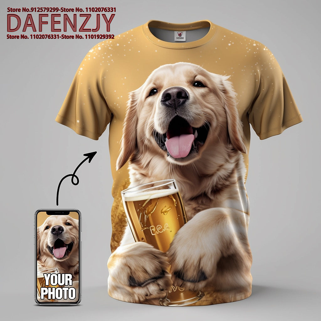 Custom Funny Pet Photo 3D All  - đánh giá và giá Men Fashion Kids
