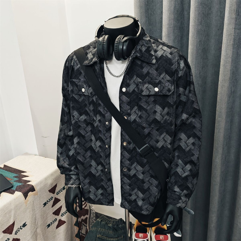Men's Japanese Vintage Argyle  - đánh giá và giá Denim Jacket Vintage