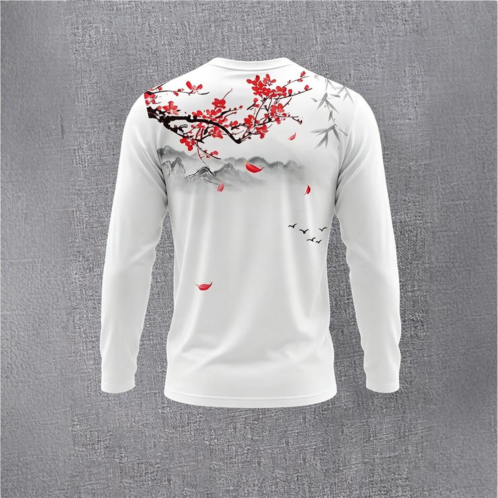 Chinese Style Ink Plum Blossom - đánh giá và giá Mens Fashion Streetwear