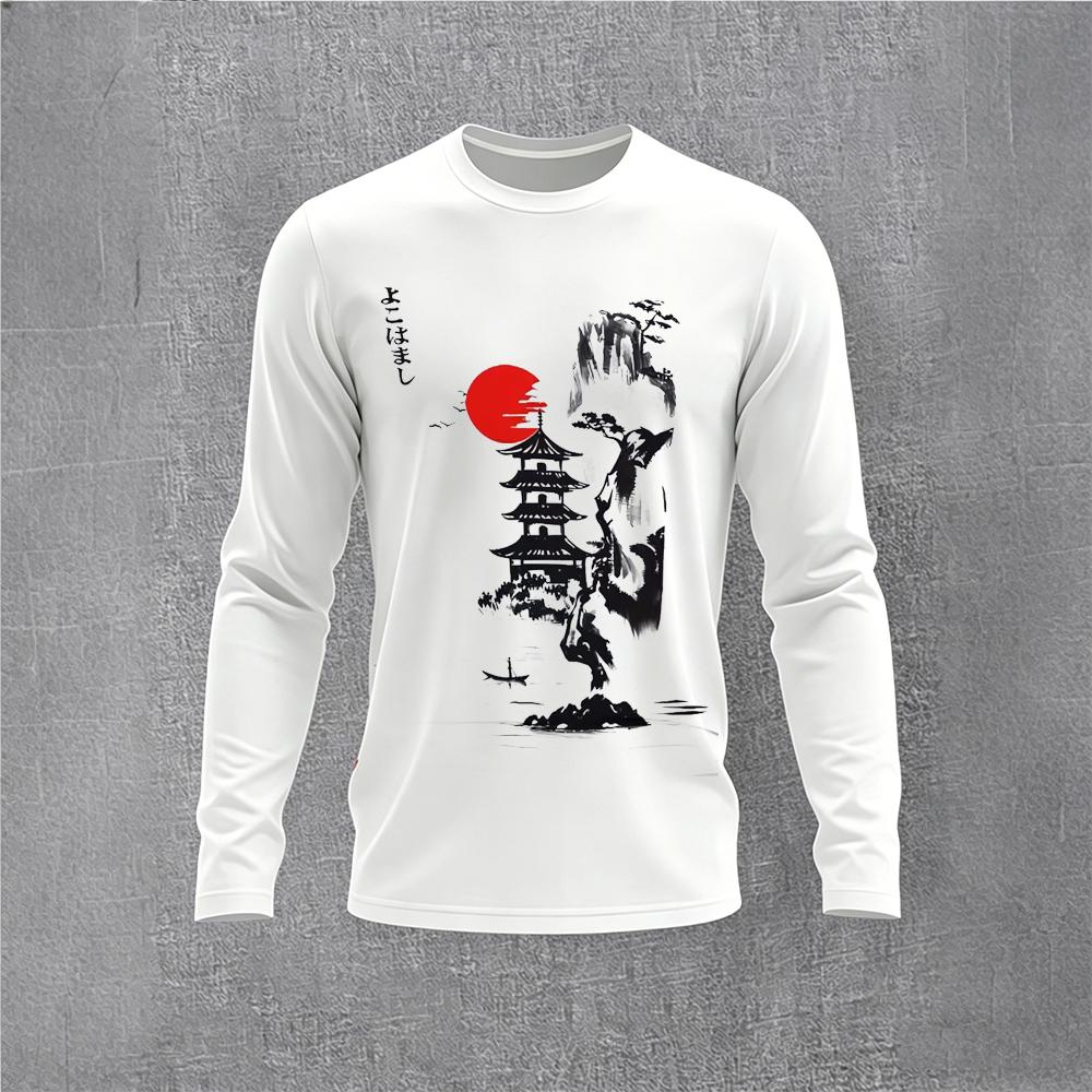 Chinese Style Ink Plum Blossom - đánh giá và giá Mens Fashion Streetwear