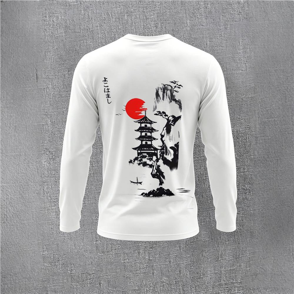 Chinese Style Ink Plum Blossom - đánh giá và giá Mens Fashion Streetwear