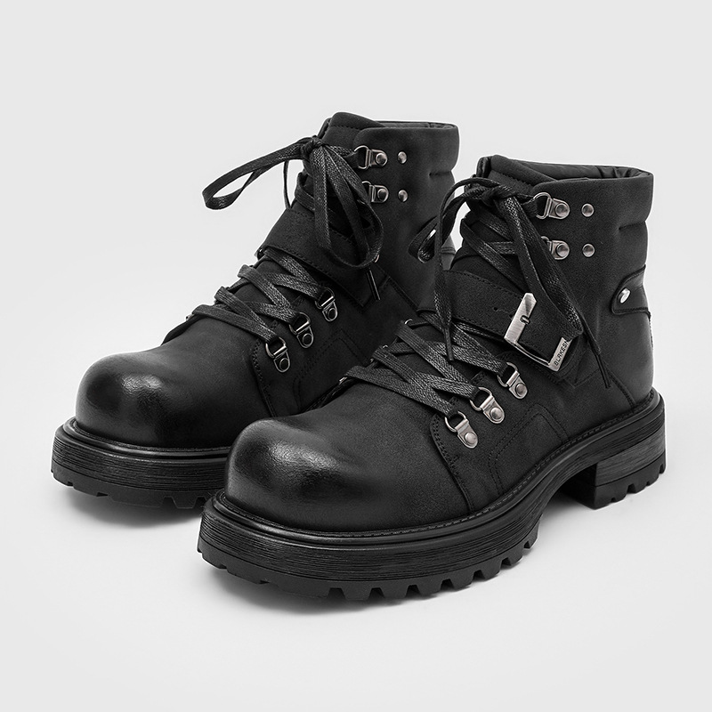 Brand Men Leather Boots Motorc - đánh giá và giá Men'S Fashion Luxury Brands
