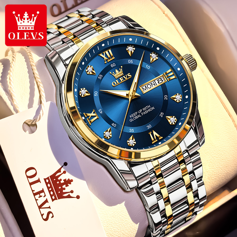OLEVS Brand Fashion men's watc - đánh giá và giá Men'S Fashion Luxury Brands