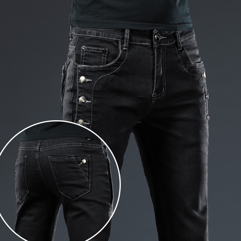 Classic Slim Vintage Fashion M - đánh giá và giá Men'S Fashion Grey Jeans