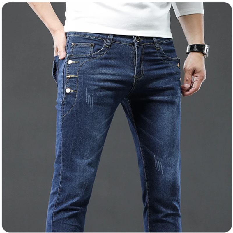 Classic Slim Vintage Fashion M - đánh giá và giá Men'S Fashion Grey Jeans