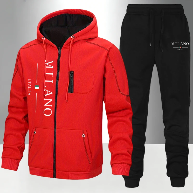 italy Fashion Men's Set/Coat/P - đánh giá và giá Men'S Fashion Zipper Hoodie