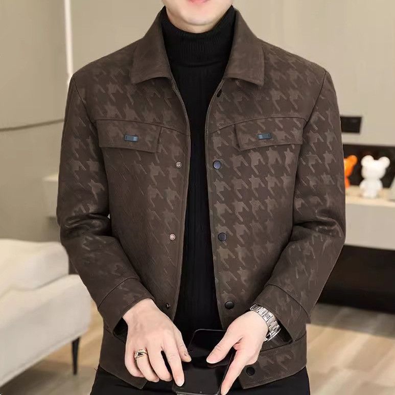 New hot selling fashion leathe - đánh giá và giá Men'S Fashion Light Jacket