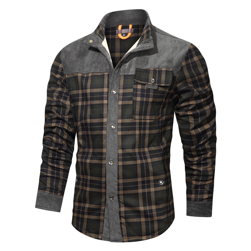 Men's winter fleece thickened  - đánh giá và giá Bomber Jacket Men